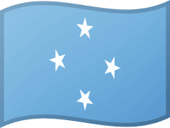 The flag of the Micronesia