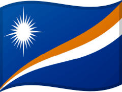 The flag of the Marshall Islands