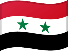 The flag of Syria